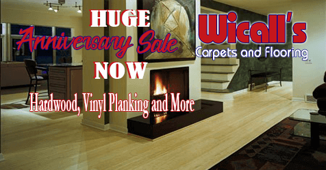 Huge Anniversary Sale Now | Wicall’s Carpets & Flooring