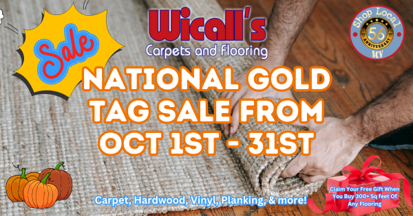 October Carpets & Flooring Sale – Wicall’s SCV