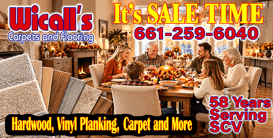 Home for the Holidays! Fall Clearance Savings at Wicall’s Carpets & Flooring